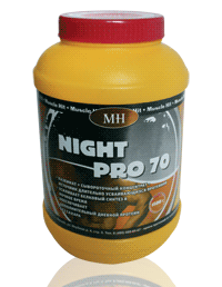 MUSCLE HIT, NIGHT PRO 70, 1500 грамм