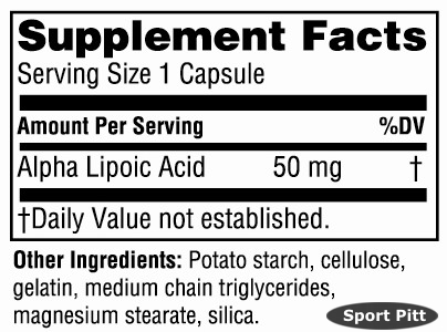 Twinlab, Alpha Lipoic Acid 50 mg, 60 капсул