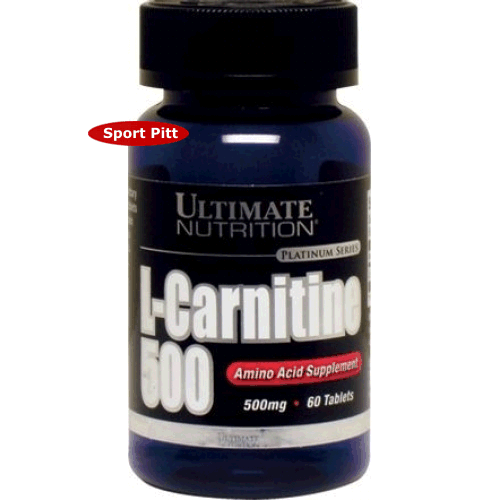 Ultimate Nutrition, L-carnitine 500 mg, 60 таблеток